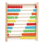 Jucarii, Copii si Bebe - Jucarii si jocuri - Jucarii & jocuri educative - Jocuri si jucarii educative - Numaratoare Flippy, din Lemn, Vopsea Ecologica, 10 Siruri x 10 Margele, 4-6 Ani, 24.5 x 20.5 cm, Multicolor - Infinity.ro