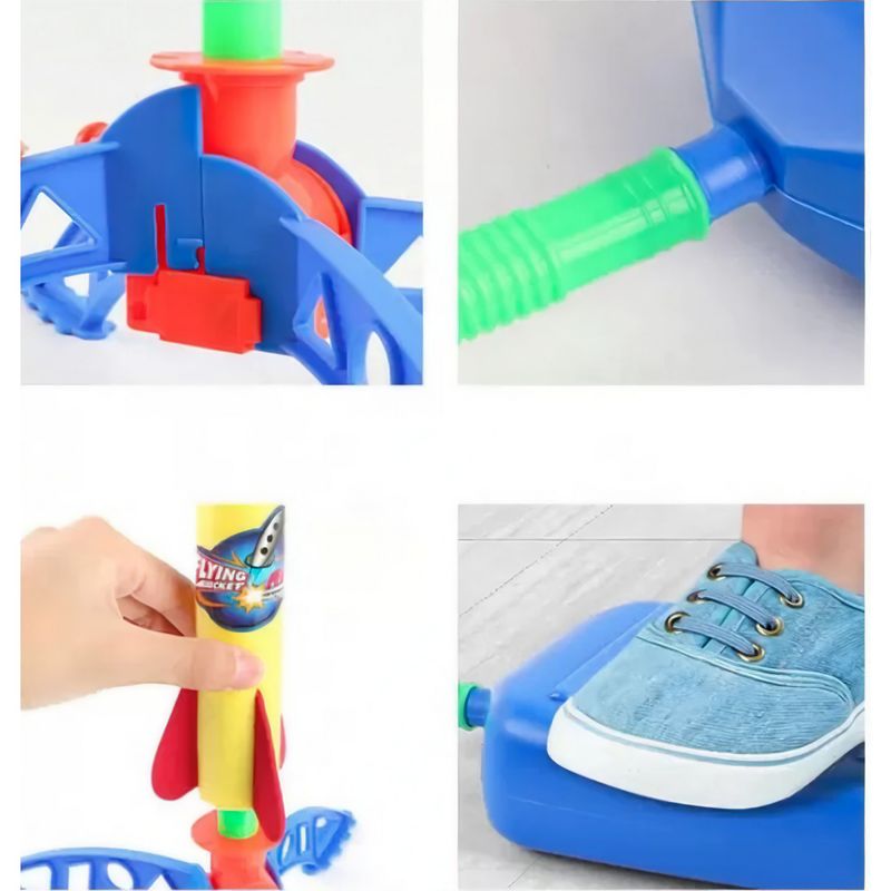 Jucarii, Copii si Bebe - Jucarii si jocuri - Jucarii & jocuri educative - Jocuri si jucarii educative - Jucarie pentru copii, Flippy, lansator rachete cu piciorul, 3 rachete fara lumini - Infinity.ro