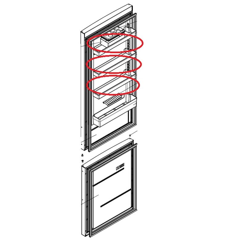 Electronice si Electrocasnice - Aparate frigorifice - Accesorii aparate frigorifice - Polita usa frigider A6-H48A 000 Gorenje 517152, 517157 - Infinity.ro