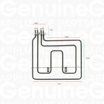 Electronice si Electrocasnice - Aragazuri, cuptoare si hote - Accesorii aragazuri, cuptoare si hote - Accesorii cuptoare si plite - Rezistenta superioara grill pentru cuptor 2200W Beko 262900098 - Infinity.ro