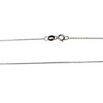 Fashion, accesorii si bijuterii - Femei - Bijuterii femei - Coliere femei - Lantisor din Argint 925 rodiat, model la baza gatului, 38 cm - Infinity.ro