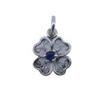 Fashion, accesorii si bijuterii - Femei - Bijuterii femei - Pandantive femei - Pandantiv din Argint 925 Trifoi Filigran cu Piatra - Infinity.ro