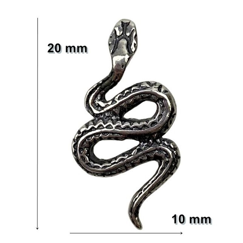Fashion, accesorii si bijuterii - Femei - Bijuterii femei - Pandantive femei - Pandantiv din Argint 925 Jolie Silver, Model Sarpe, 20 x 10 mm, 1.1 g - Infinity.ro