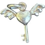 Fashion, accesorii si bijuterii - Femei - Bijuterii femei - Pandantive femei - Pandantiv din Argint 925 Jolie Silver, Model Cheita cu Aripi, 13 x 17 mm, 1.1 g - Infinity.ro