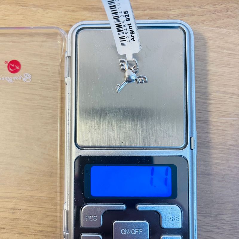 Fashion, accesorii si bijuterii - Femei - Bijuterii femei - Pandantive femei - Pandantiv din Argint 925 Jolie Silver, Model Cheita cu Aripi, 13 x 17 mm, 1.1 g - Infinity.ro