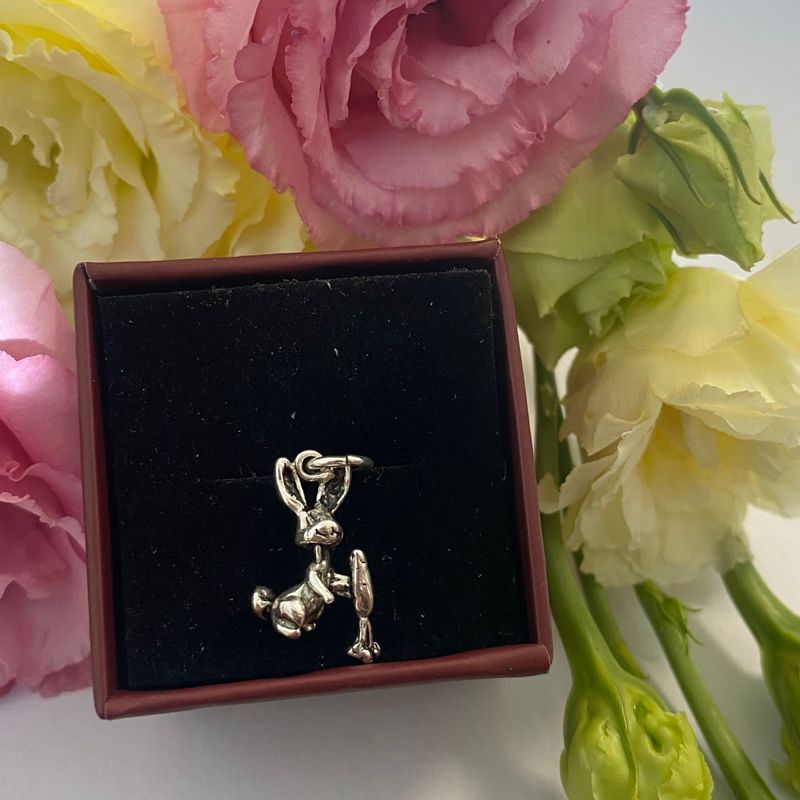 Fashion, accesorii si bijuterii - Femei - Bijuterii femei - Pandantive femei - Pandantiv, Jolie Silver, Argint 925, Model Iepuras cu Morcov, 1.5 g, 20x10 mm - Infinity.ro