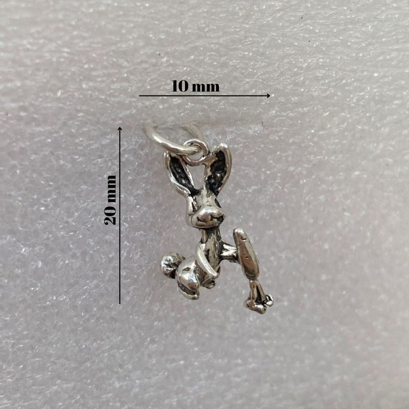 Fashion, accesorii si bijuterii - Femei - Bijuterii femei - Pandantive femei - Pandantiv, Jolie Silver, Argint 925, Model Iepuras cu Morcov, 1.5 g, 20x10 mm - Infinity.ro