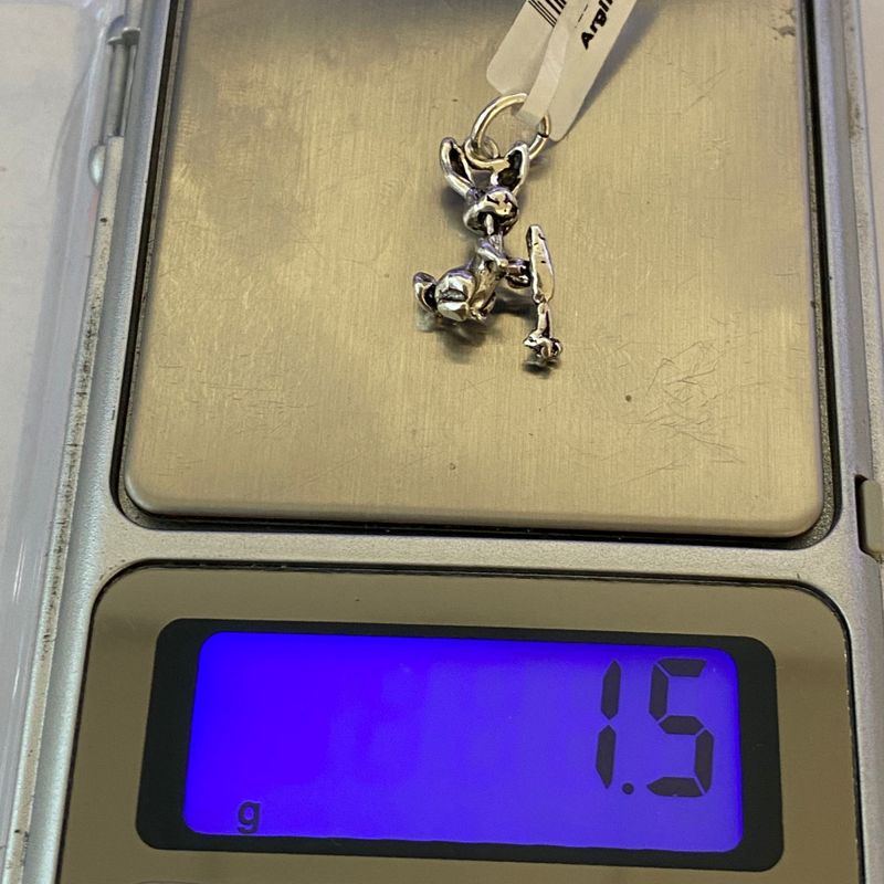 Fashion, accesorii si bijuterii - Femei - Bijuterii femei - Pandantive femei - Pandantiv, Jolie Silver, Argint 925, Model Iepuras cu Morcov, 1.5 g, 20x10 mm - Infinity.ro