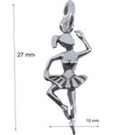 Fashion, accesorii si bijuterii - Femei - Bijuterii femei - Pandantive femei - Pandantiv, Jolie Silver, Argint 925, Model Balerina, 27 x 10 mm, 1 g - Infinity.ro