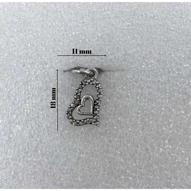 Fashion, accesorii si bijuterii - Femei - Bijuterii femei - Pandantive femei - Pandantiv, Jolie Silver, Argint 925, Model Inima in Inima, 0.9 g, 18x11 mm - Infinity.ro