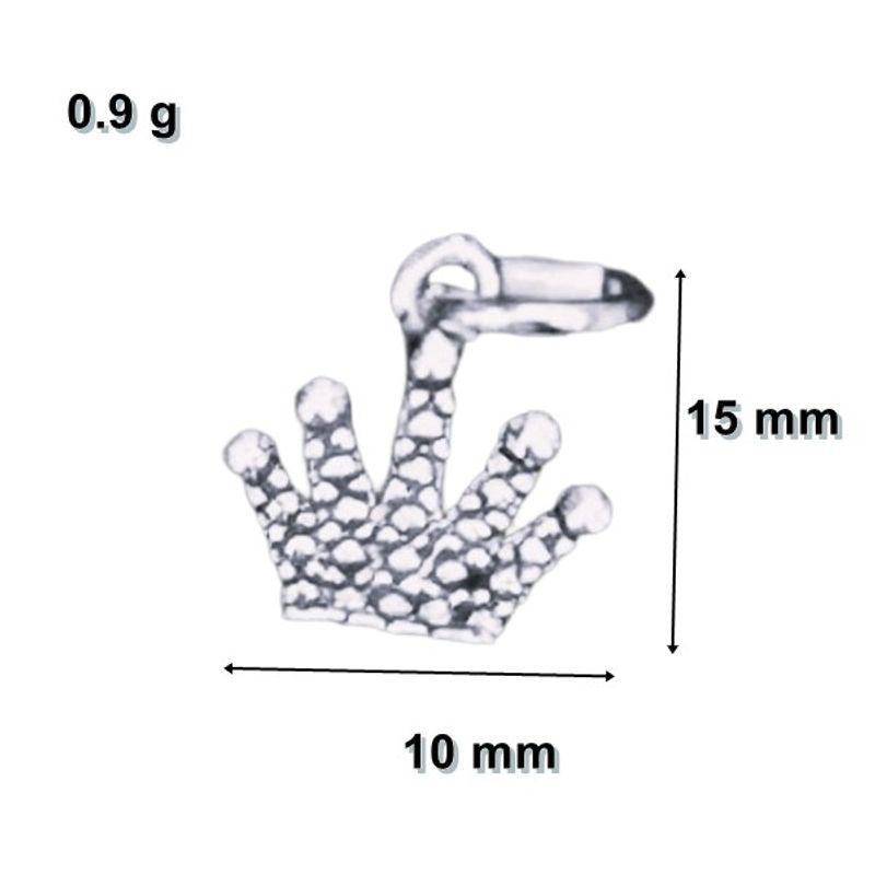Fashion, accesorii si bijuterii - Femei - Bijuterii femei - Pandantive femei - Pandantiv din Argint 925 Jolie Silver, Model Coroana, 15 x 10 mm, 0.9 g - Infinity.ro