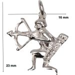 Fashion, accesorii si bijuterii - Femei - Bijuterii femei - Pandantive femei - Pandantiv din Argint 925 Jolie Silver, Zodia Sagetator, 23 x 16 mm, 1.1 g - Infinity.ro
