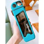 Casa si Gradina - Bucatarie si vesela - Cani si pahare - Sticle - Sticla de Apa pentru Sport, Flippy, 350 ml, cu Pai si Capac, 23x7x4.4 cm, Buton de Blocare, din PC, Bleu - Infinity.ro