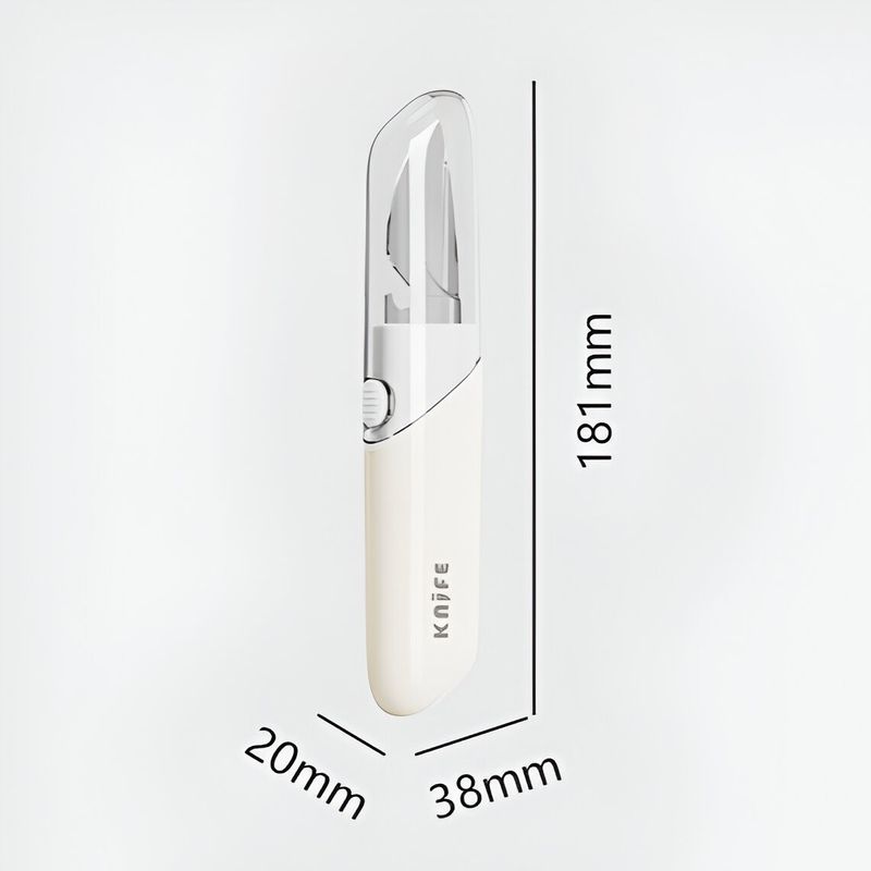Casa si Gradina - Bucatarie si vesela - Vesela si tacamuri - Cutite si seturi de cutite - Cutit de Fructe Multifunctional, Flippy, Razatoare, Curatator Fructe-Legume, Deschizator de Sticle, 18.1x3.8x2cm, Alb - Infinity.ro