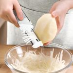 Casa si Gradina - Bucatarie si vesela - Vesela si tacamuri - Cutite si seturi de cutite - Cutit de Fructe Multifunctional, Flippy, Razatoare, Curatator Fructe-Legume, Deschizator de Sticle, 18.1x3.8x2cm, Alb - Infinity.ro