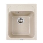 Casa si Gradina - Sanitare - Chiuveta bucatarie si accesorii - Chiuvete bucatarie - Chiuveta din compozit de granit pentru bucatarie Safari bej ELEFANT PREMIUM 4050 KORRADO - Infinity.ro