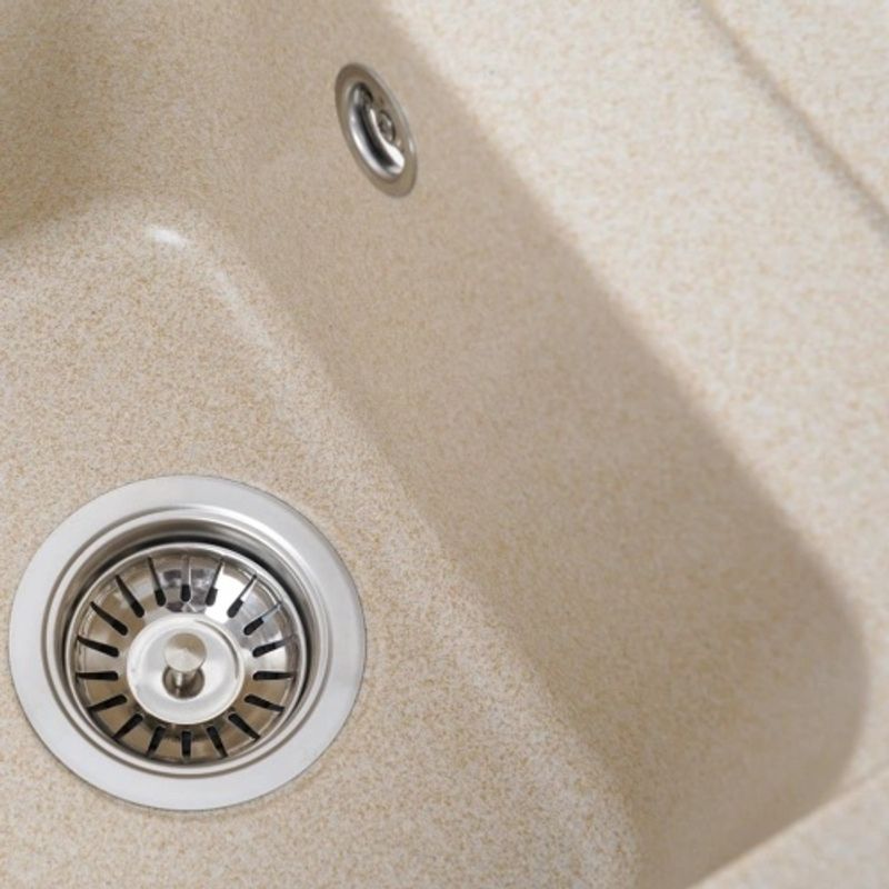 Casa si Gradina - Sanitare - Chiuveta bucatarie si accesorii - Chiuvete bucatarie - Chiuveta din compozit de granit pentru bucatarie Safari bej ELEFANT PREMIUM 4050 KORRADO - Infinity.ro