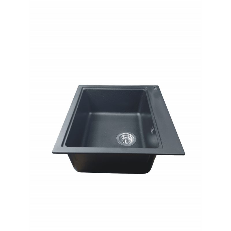 Casa si Gradina - Sanitare - Chiuveta bucatarie si accesorii - Chiuvete bucatarie - Chiuveta din compozit de granit pentru bucatarie Negru metalic ELEFANT PREMIUM 5852 VESTA - Infinity.ro