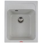 Casa si Gradina - Sanitare - Chiuveta bucatarie si accesorii - Chiuvete bucatarie - Chiuveta din compozit de granit pentru bucatarie Alb ELEFANT PREMIUM 4050 KORRADO - Infinity.ro