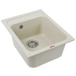 Casa si Gradina - Sanitare - Chiuveta bucatarie si accesorii - Chiuvete bucatarie - Chiuveta din compozit de granit pentru bucatarie nisip ELEFANT PREMIUM 4050 KORRADO - Infinity.ro