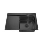 Casa si Gradina - Sanitare - Chiuveta bucatarie si accesorii - Chiuvete bucatarie - MIXXUS HM7849R-215 NANO-BLACK (3.0/0.8) chiuveta bucatarie din inox - Infinity.ro