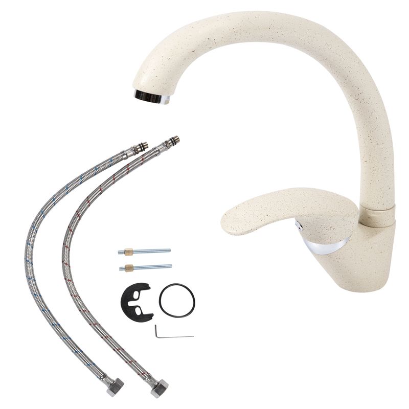 Casa si Gradina - Sanitare - Chiuveta bucatarie si accesorii - Baterii bucatarie - Baterie monocomanda pipa mobila 210mm bej - Infinity.ro