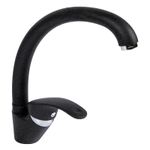 Casa si Gradina - Sanitare - Chiuveta bucatarie si accesorii - Baterii bucatarie - Baterie monocomanda pipa mobila 210mm negru - Infinity.ro