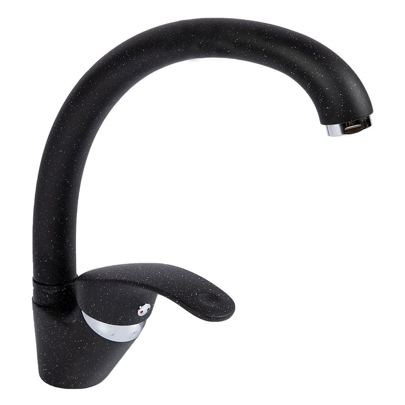 Casa si Gradina - Sanitare - Chiuveta bucatarie si accesorii - Baterii bucatarie - Baterie monocomanda pipa mobila 210mm negru - Infinity.ro