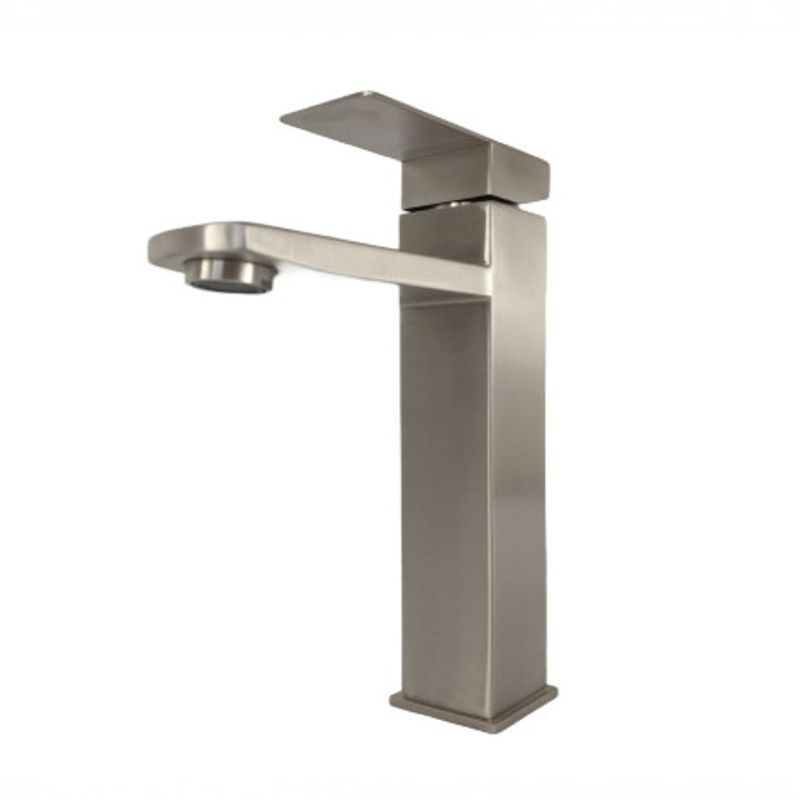 Casa si Gradina - Sanitare - Lavoar baie si accesorii - Lavoare si piedestale - Baterie lavoar MIXXUS KUB-001-HIGH din otel inoxidabil, Monocomanda, Racorduri incluse - Infinity.ro