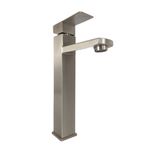 Casa si Gradina - Sanitare - Lavoar baie si accesorii - Lavoare si piedestale - Baterie lavoar MIXXUS KUB-001-HIGH din otel inoxidabil, Monocomanda, Racorduri incluse - Infinity.ro