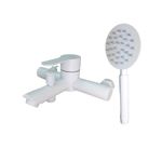 Casa si Gradina - Sanitare - Lavoar baie si accesorii - Baterii sanitare - MIXXUS DAX-009 WHITE EURO baterie baie din otel inoxidabil - Infinity.ro