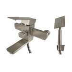 Casa si Gradina - Sanitare - Lavoar baie si accesorii - Baterii sanitare - MIXXUS KUB-009 (EURO), baterie baie din otel inoxidabil - Infinity.ro