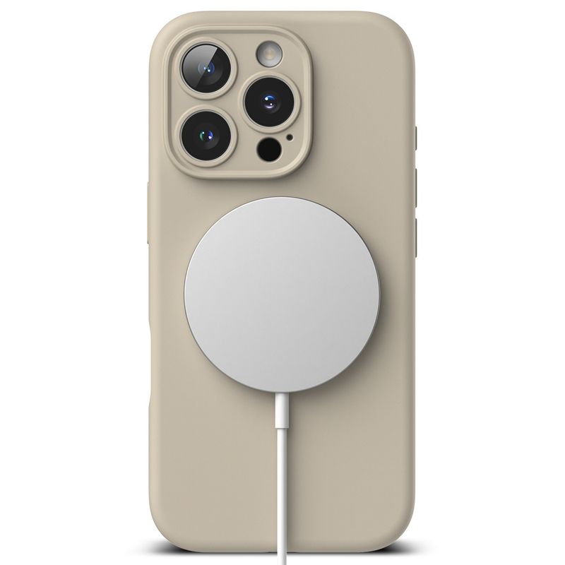 Laptop, Telefoane si Tablete - Telefoane mobile si accesorii - Accesorii Telefoane - Huse telefoane - Husa pentru iPhone 16 Pro - Ringke Silicone Magnetic MagSafe - Stone - Infinity.ro
