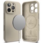Laptop, Telefoane si Tablete - Telefoane mobile si accesorii - Accesorii Telefoane - Huse telefoane - Husa pentru iPhone 16 Pro - Ringke Silicone Magnetic MagSafe - Stone - Infinity.ro