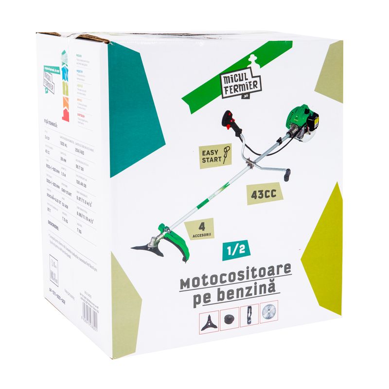 Casa si Gradina - Gradinarit si plante - Utilaje gradina - Coase electrice si motocoase - Motocositoare pe benzina 3.4CP cu 4 accesorii si pornire rapida - Infinity.ro
