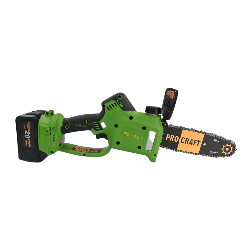 Casa si Gradina - Gradinarit si plante - Utilaje gradina - Fierastraie cu lant - Motofierastrau cu acumulator Procraft PKA20, Li-ion, 20 V, 4.0 Ah, 4600 rotatii, Brushless, Lama 24 cm - Infinity.ro