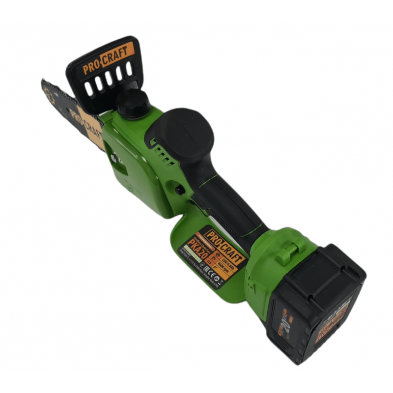 Casa si Gradina - Gradinarit si plante - Utilaje gradina - Fierastraie cu lant - Motofierastrau cu acumulator Procraft PKA20, Li-ion, 20 V, 4.0 Ah, 4600 rotatii, Brushless, Lama 24 cm - Infinity.ro