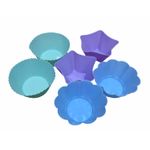 Casa si Gradina - Bucatarie si vesela - Ustensile bucatarie - Forme prajituri - Forma din silicon pentru prajituri briose, model diverse, termorezistenta, 6 cavitati, 537COF - Infinity.ro