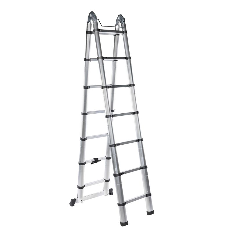 Casa si Gradina - Constructii - Scule de mana si unelte - Scari de lucru - Scara telescopica dubla 4.4m - 14 trepte - Infinity.ro