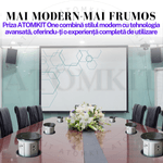 Casa si Gradina - Electrice - Prize - Priza incorporabila retractabila ATOMKIT® One, incarcare wireless 15W, 3 prize, 2 porturi USB, 1.5M cablu, Negru - Infinity.ro