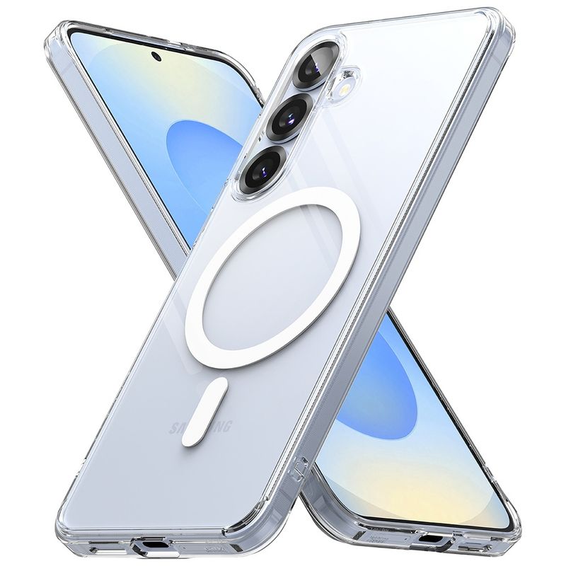 Laptop, Telefoane si Tablete - Telefoane mobile si accesorii - Accesorii Telefoane - Huse telefoane - Husa pentru Samsung Galaxy S25 Plus - Ringke Fusion MagSafe - Transparent - Infinity.ro