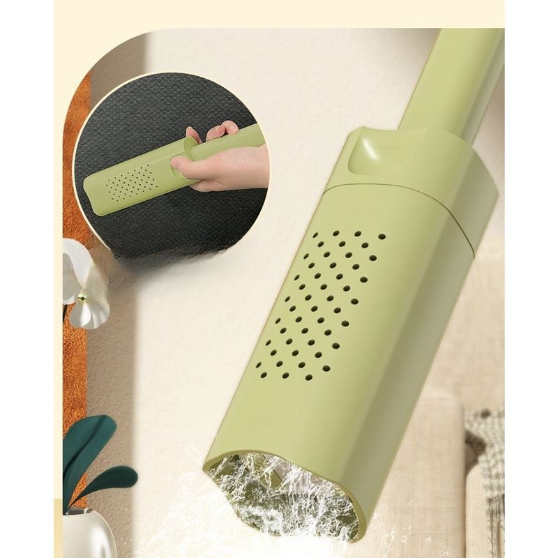 Market - Curatenie si intretinere casa - Produse menaj - Mopuri - Mini Mop, Flippy, Pentru Uz Casnic, Sistem Autostoarcere, Portabil, Mop cu Burete, Rotire 180°,15 x 27.5 cm, Verde - Infinity.ro