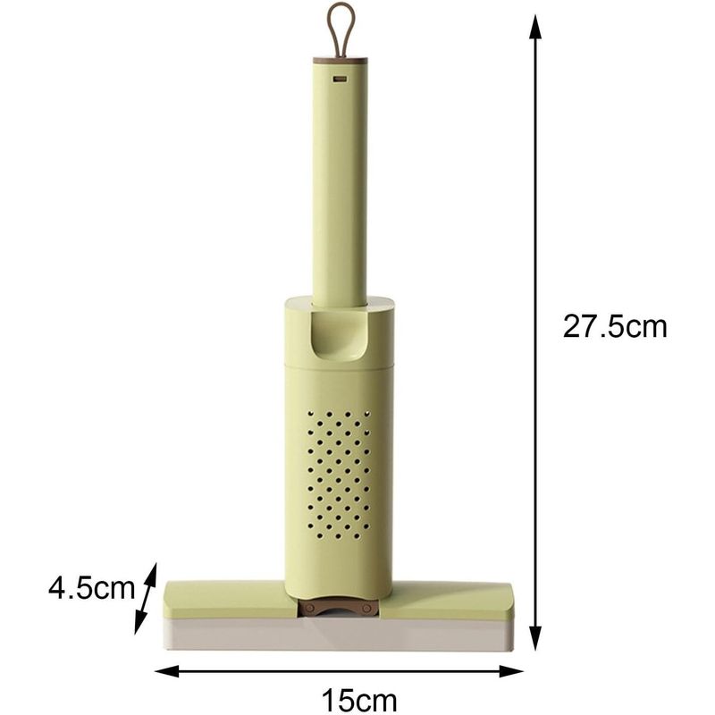 Market - Curatenie si intretinere casa - Produse menaj - Mopuri - Mini Mop, Flippy, Pentru Uz Casnic, Sistem Autostoarcere, Portabil, Mop cu Burete, Rotire 180°,15 x 27.5 cm, Verde - Infinity.ro