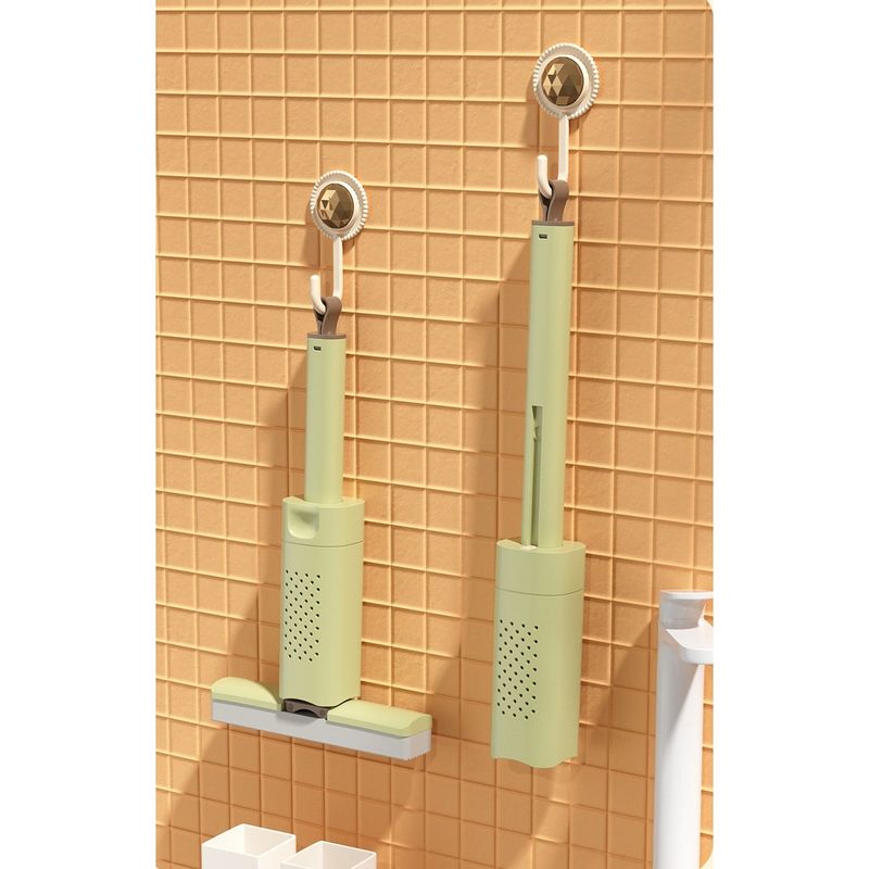 Market - Curatenie si intretinere casa - Produse menaj - Mopuri - Mini Mop, Flippy, Pentru Uz Casnic, Sistem Autostoarcere, Portabil, Mop cu Burete, Rotire 180°,15 x 27.5 cm, Verde - Infinity.ro