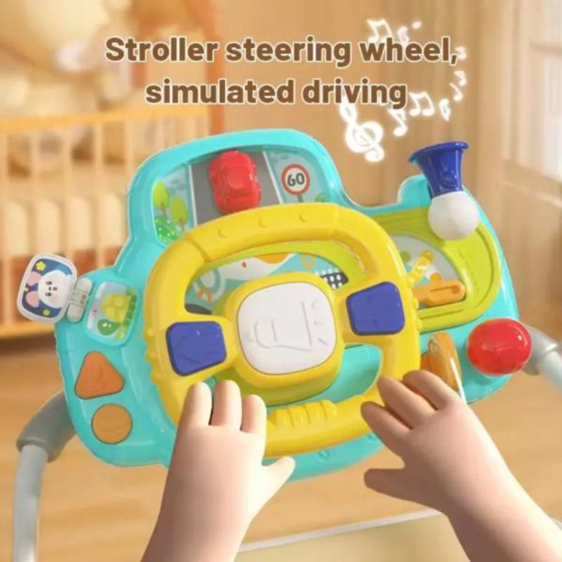 Jucarii, Copii si Bebe - Jucarii si jocuri - Jucarii & jocuri educative - Jucarii interactive - Volan inteligent, jucarie cu lumini si muzica – Huanger - Infinity.ro