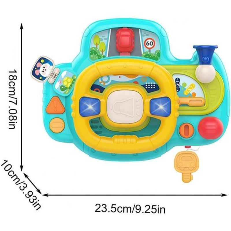 Jucarii, Copii si Bebe - Jucarii si jocuri - Jucarii & jocuri educative - Jucarii interactive - Volan inteligent, jucarie cu lumini si muzica – Huanger - Infinity.ro