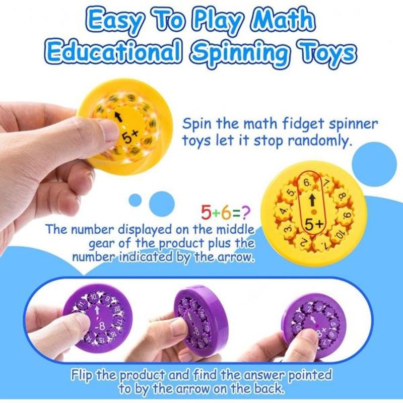 Jucarii, Copii si Bebe - Jucarii si jocuri - Jucarii & jocuri educative - Jocuri si jucarii educative - Jucarie educationala-Math Fidget Spinners - Infinity.ro