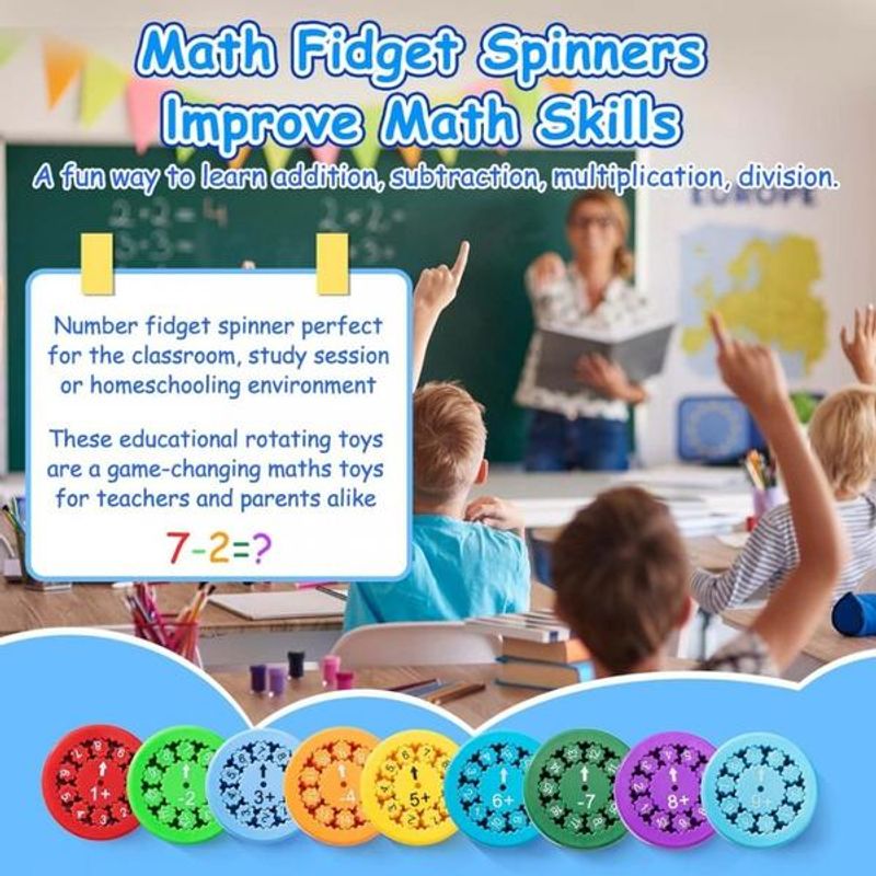 Jucarii, Copii si Bebe - Jucarii si jocuri - Jucarii & jocuri educative - Jocuri si jucarii educative - Jucarie educationala-Math Fidget Spinners - Infinity.ro