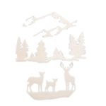Casa si Gradina - Decoratiuni - Stickere decorative - Sticker autocolant pentru geam, natura, efect sablat, 30x20 cm - Infinity.ro
