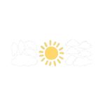 Casa si Gradina - Decoratiuni - Stickere decorative - Set stickere decorative, Soare si multi norisori albi, 7 coli 30x30 cm - Infinity.ro